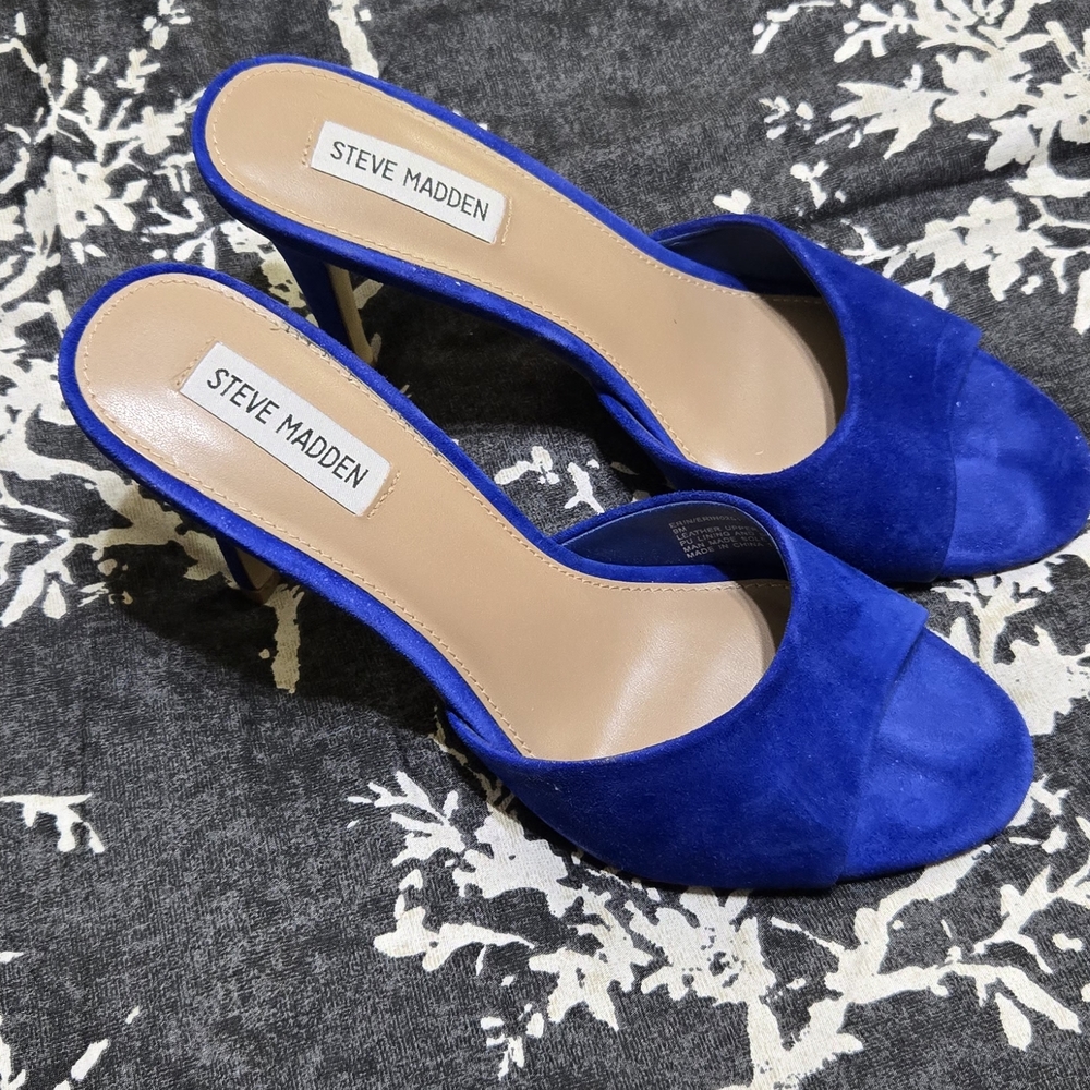 Steve Madden Royal Blue Open-Toe Heels
